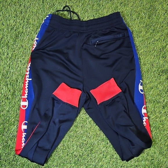 Champion Mens Size M Navy and Red Joggers RARE - Picture 6 of 7
